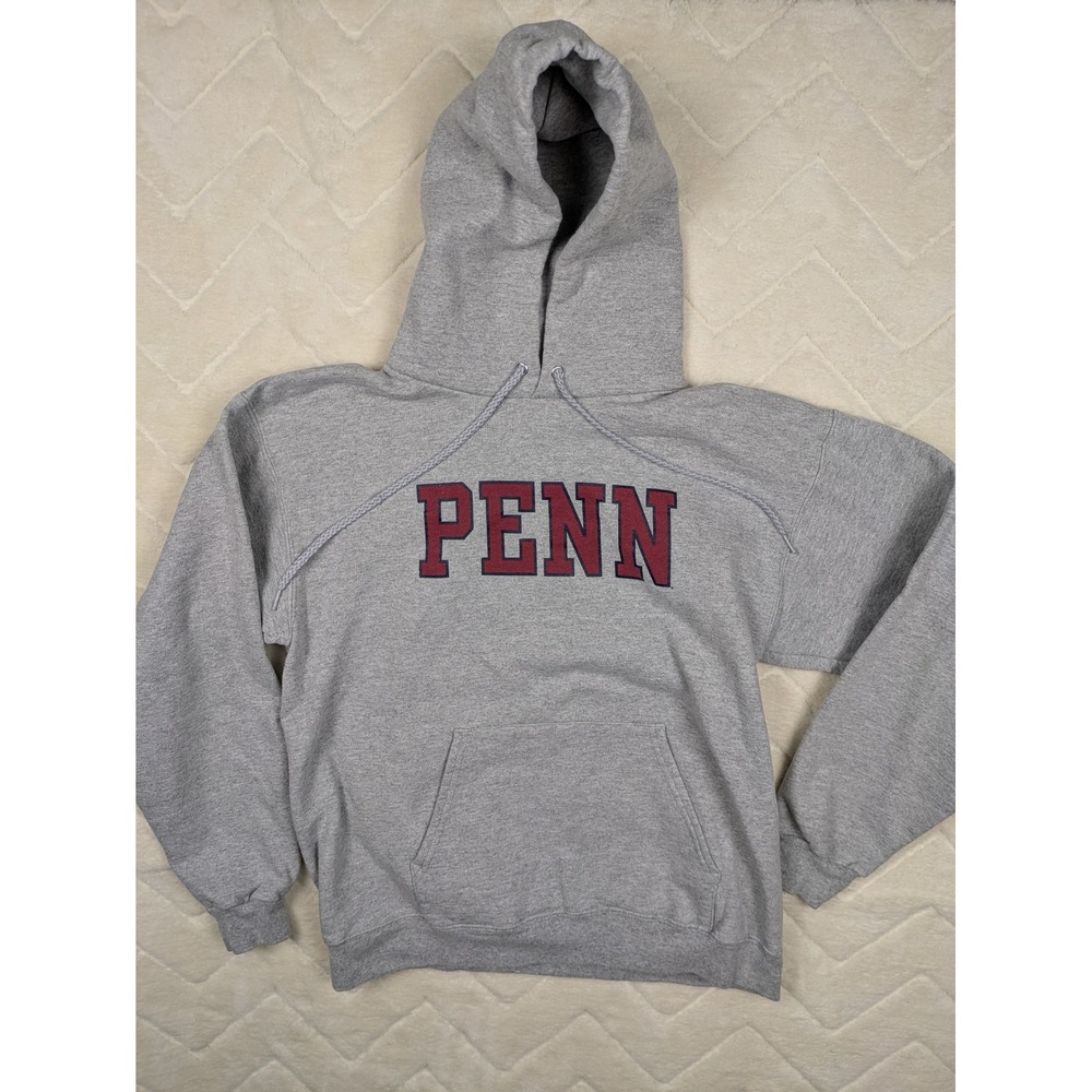 Ivysport University of Pennsylvania Penn Hoodie Heather Gray Small Collegiate